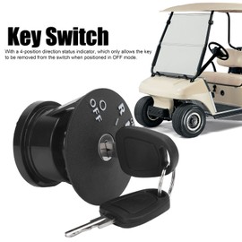 Aramox 4 Position Ignition Switch with 2 Keys Replacement for EZGO RXV 2008‑Up OEM: 605637 609682 611283
