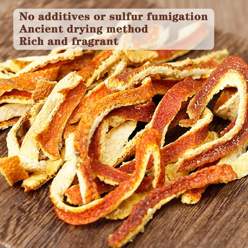 Dried Tangerine Peel Dried Orange Peel Strips 200g/7.05oz Orange Peel