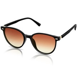 KANASTAL Sonnenbrille Damen Polarisiert Braun Gläser Retro Vintage Cateye Stil Sonnenbrillen für Frauen schmales Gesicht mit UV400 Schutz
