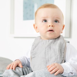 roba Organic Set of 3 Bibs 'Lil Planet' Frosty Green, Jersey, Muslin, Cotton, GOTS, 23 x 30 cm