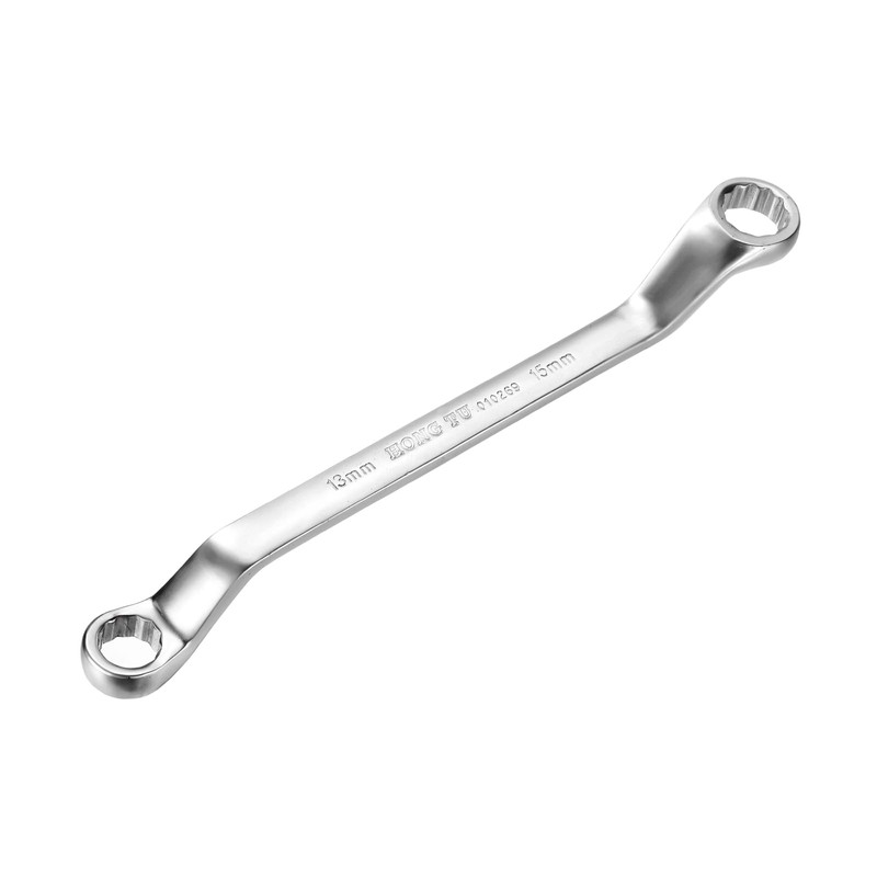 sourcing map Offset Extra Long Box End Wrench 13 x