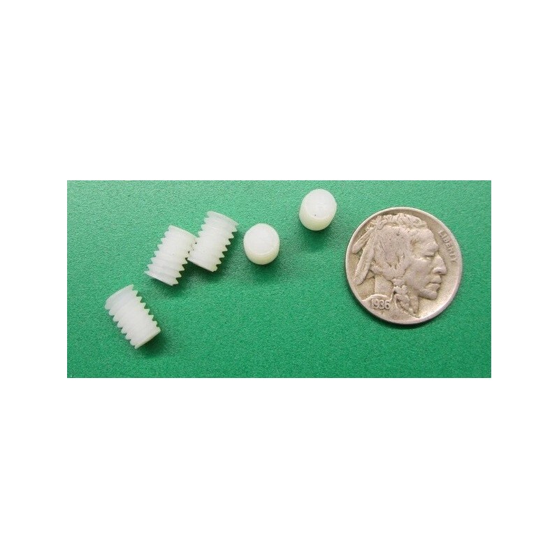 Basic Nylon 66 Plastic Set Screws, Flat Point, 1/4"-20 x