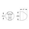 Ideal Standard Idealrain Shower Head Holder, B9467AA, Chrome