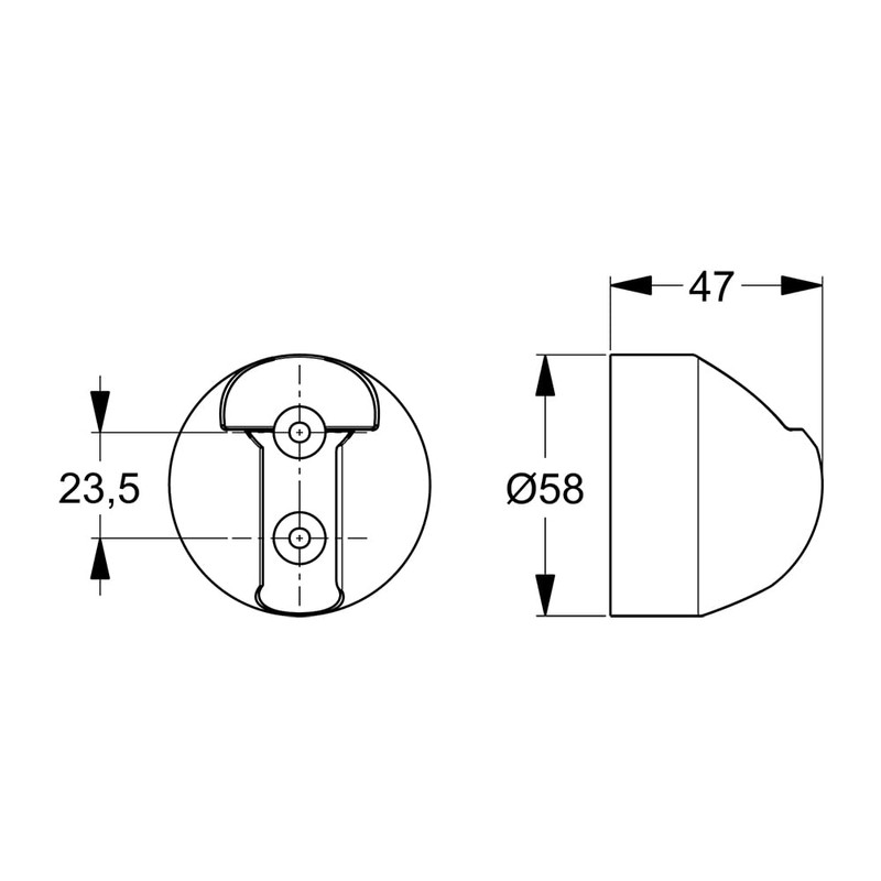 Ideal Standard Idealrain Shower Head Holder, B9467AA, Chrome