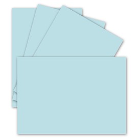 FarbenFroh by GUSTAV NEUSER 100 single cards DIN A6-10.5 x 14.8 cm 240 g/m² light blue construction cardboard craft paper craft cardboard craft cards blank postcards