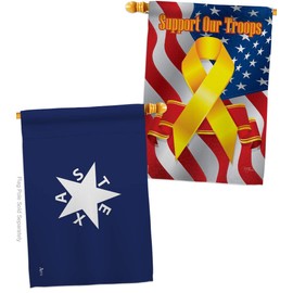 Zavala De Lorenzo Texas House Flag - Pack Patriotic Historic July Memorial Veteran Independence United State American Support Our Troops - Banner Small Garden Yard Gift Double-Sided 28 X 40