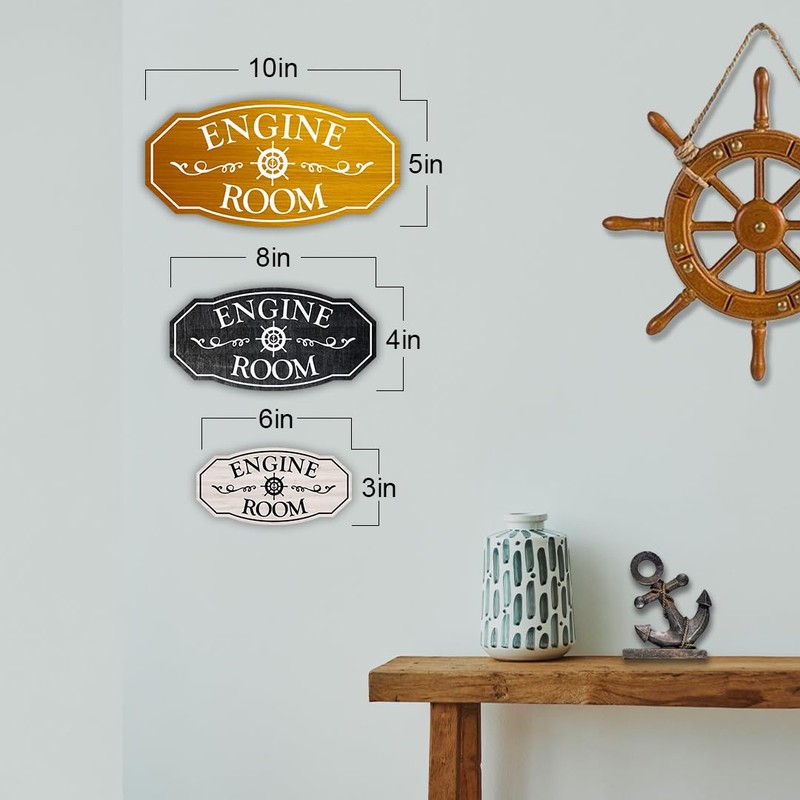 Victorian Plus Engine Room Wall or Door Sign | Easy