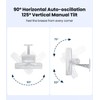LEMOISTAR 12" Wall Mounted Fan with Remote Control, 90° Oscillating,