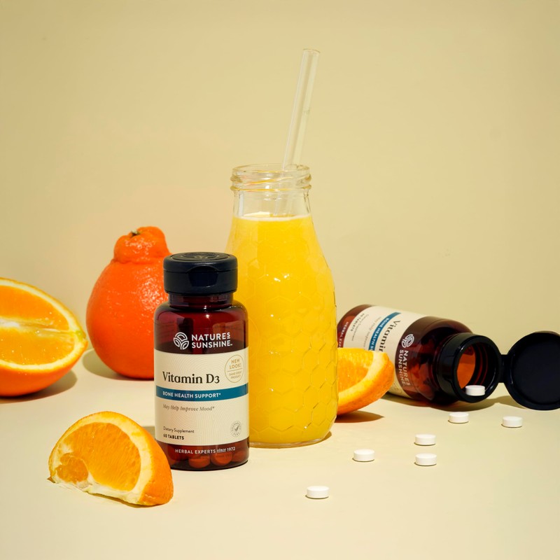 Nature's Sunshine Vitamin D3, 180 Tablets | Supports Bone Health,