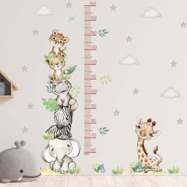 Children's Height Chart Baby Height Chart Size Meter Children and Baby 3D Cartoon Altimeter Children's Measuring Bar Wall Sticker Wall Decoration Wall Picture Wall Sticker for Nursery Nursery 180 cm,