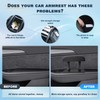 BIXUAN Car Door Armrest Universal PU Leather Car Armrest Left