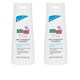 Sebamed anti-dandruff Champú 200 ml para Caspa. O piel Cabelludo graso, pack 2                                                                        