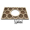 Nest Thermostat Decorative Wall Plate Honeycomb White, Brown Natural Hard