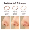 Thin Nose Rings Hoops for Women/Men,Tiny Small Gold Nose Rings