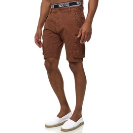 Indicode Men's Arbor Chino Cargo Shorts with 6 Pockets, Chino Shorts, Stretch Men's Shorts, Bombay Brown, xl