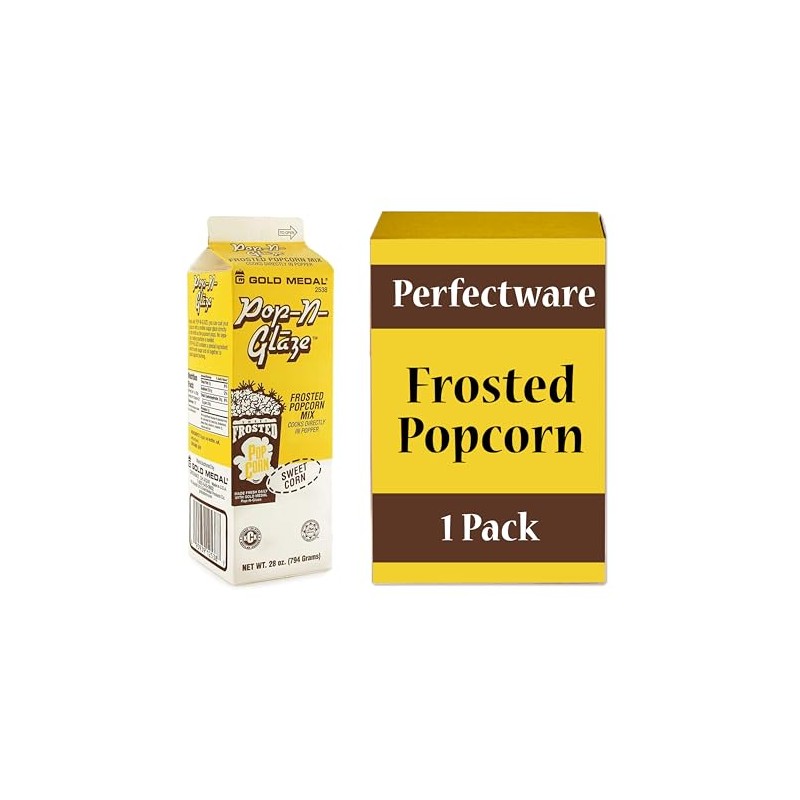 Perfectware Sweet Corn Glaze Pop Frosted Popcorn Mix. 28 Oz