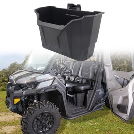CPOWACE Driver Underseat Storage Bin Compatible with Can Am Defender, Removable Under Seat Storage Box Compatible with HD5/HD8/Max HD8/HD10/Max HD10 2016-2022,Replace #715003399