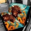 SEANATIVE Yak Sunflower Car Seat Covers Full Set, Breathable Automotive