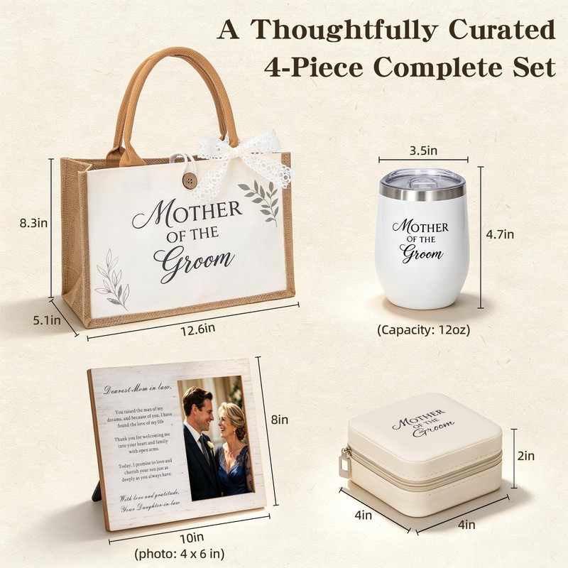 Mother of the Groom Gifts Set for Wedding Day Mom
