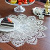 ARTABLE Lace Doily Placemats Round Lace Place Doilies Embroidered Flower