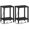 TUTOTAK End Table with Charging Station, Set of 2, Side