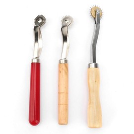 3 Piezas de Rueda de Calco, Herramienta de Patrones de Costura de Rueda de Trazado, Herramienta de Ruleta de Rueda de Costura Artesanal de Tela de Papel de Cuero DIY, para Tela de Corte de Tela