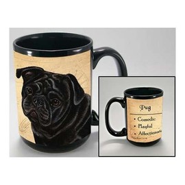 My Faithful Friend Mugs (Pug, Black)