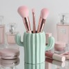 Maxramic Ceramic Cute Cactus Toothbrush Holders for Bathroom Countertop Organizer