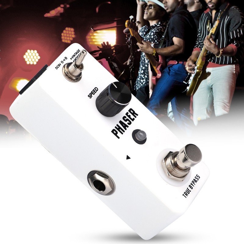 Mini Metal Shell Analog Phaser Guitar Effect Pedal with True