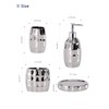 Silver Bathroom Accessory Set, Mosaic Ceramic Bathroom Accessories Set Include