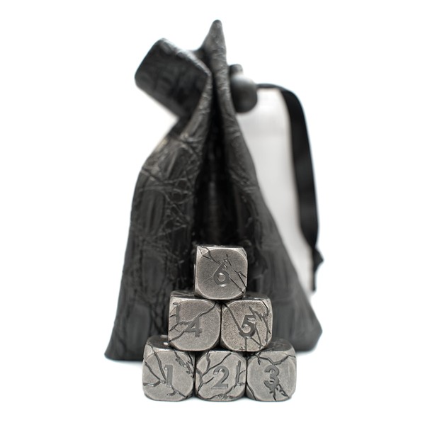 Set of 6 Heavy Duty Metal D6 Standard Game Dice