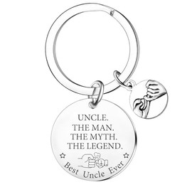 Best Uncle Ever Keyring Gifts for Uncle Gifts from Niece Nephew Father’s Day Gifts for Uncle Jewelry Gifts for Uncle Christmas Birthday Gifts I Love You Uncle Gifts
