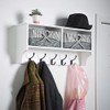 12 Pack Dual Coat Hooks Wall Mounted, Dual Prong Retro