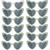 Loanzeg 12 Pairs Bachelorette Party Sunglasses Heart Shaped Sunglasses Party