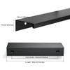 MATOOYA Finger Edge Cabinet Pulls Drawer Cupboard(2,Black,80mm/3.15inch)