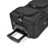 U.S. Traveler Rio Rugged Fabric Expandable Carry-on Luggage Set, Black,