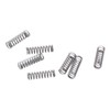 AllGIFT Compressed Spring,10Pcs Silver Tone Practical Spring Steel,Spring Steel Extension