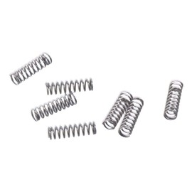AllGIFT Compressed Spring,10Pcs Silver Tone Practical Spring Steel,Spring Steel Extension Spring,304 Stainless Steel,6mm OD,0.8mm Wire Size,20mm Free Length,Extended Coil Compression Spring