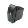 (HO #23) MOMENTARY Rocker Switch; 7 Pins; DPDT, 20A 12vdc,