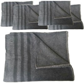 Armeeverkauf Pack of 5 Bivouac Blankets Army Blanket Cult Blanket Anthracite
