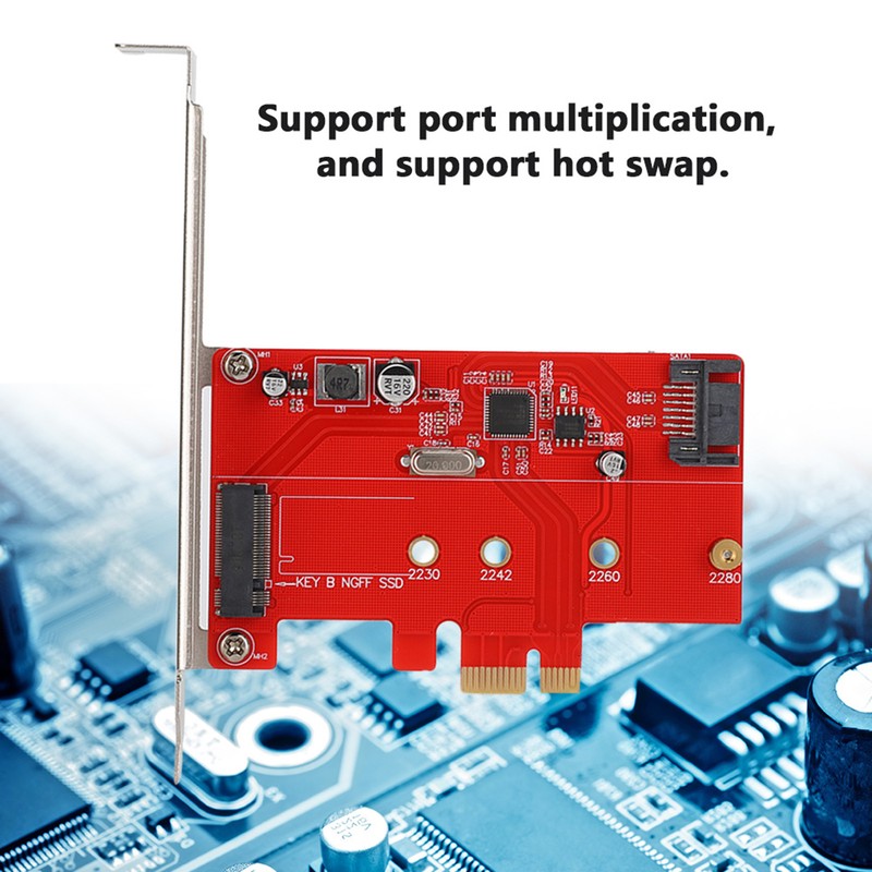 Desktop PCI-E to M.2 SSD Expansion Card SATA3.0 Solid State
