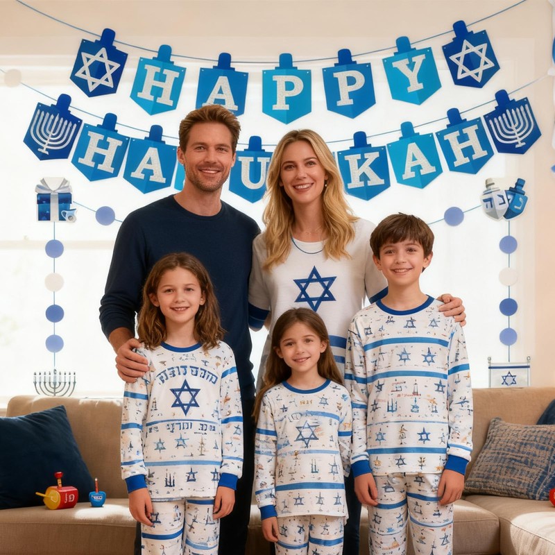 Hanukkah Decorations Banner Happy Hanukkah Sign Banner Chanukah Decorations for