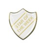Capricornone Gel Domed Star of The Week White School Shield