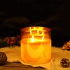 JHY DESIGN Large Moving 3 Wicks Battery Candle with 6-Hour