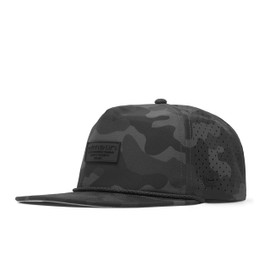 melin Coronado Brick Hydro, Black Camo, Men's Rope Hat, Water-Resistant Fitted Baseball Caps for Men & Women, Golf, Running, or Workout Hat, Small