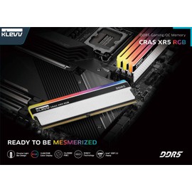 KLEVV CRAS XR5 RGB DDR5 32GB (2x16GB) 6000MHz CL32 SK Hynix A-Die 1.35V Gaming Desktop Ram Memory XMP 3.0 / AMD Expo Ready (KD5AGUA80-60A320S)