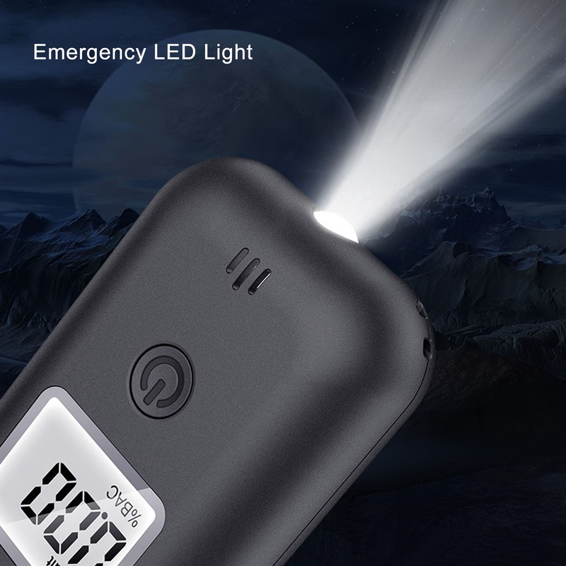 Drunk Driving Tester Blowing Type High Accuracy LCD Screen Handheld