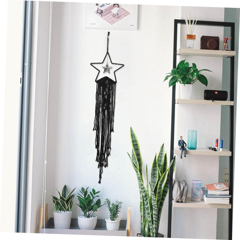 ULTECHNOVO Stars Tapestry Macrame Dream Catcher Decorative Wall Hanging Home