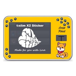 MySweetStitch Tandem t:slim X2 sticker, Little Paws, made in Germany