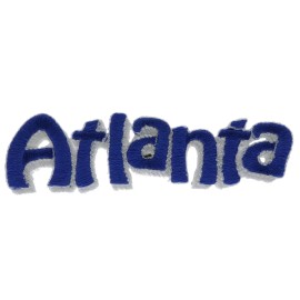 Atlanta Blue Silver 3.5 inch Patch PPMK1479 F3D5Pk